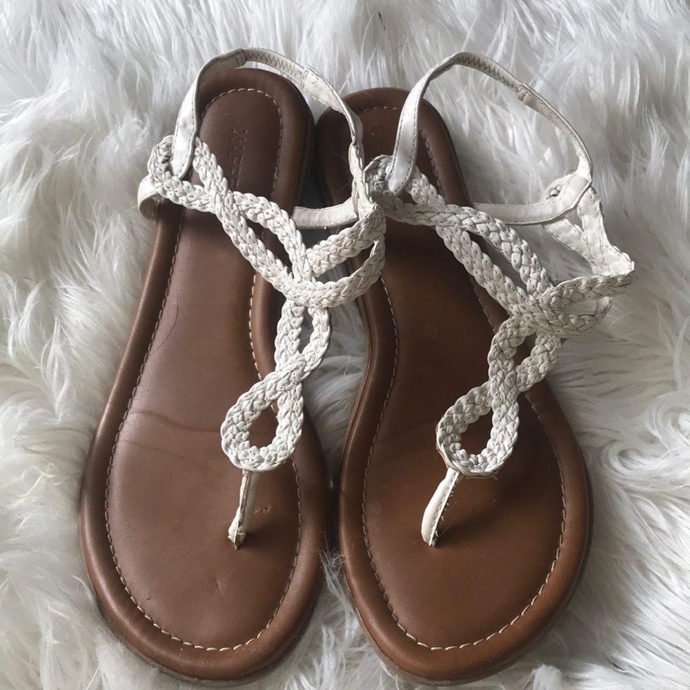 X appeal white sandals